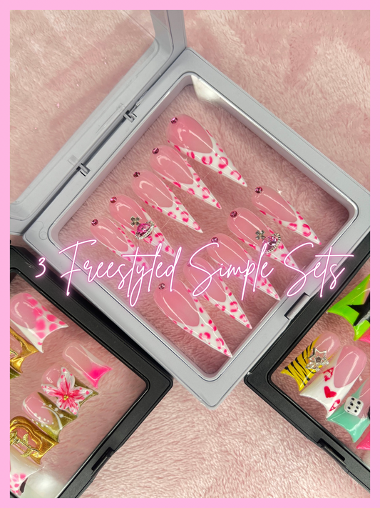 3 Freestyled Simple Set